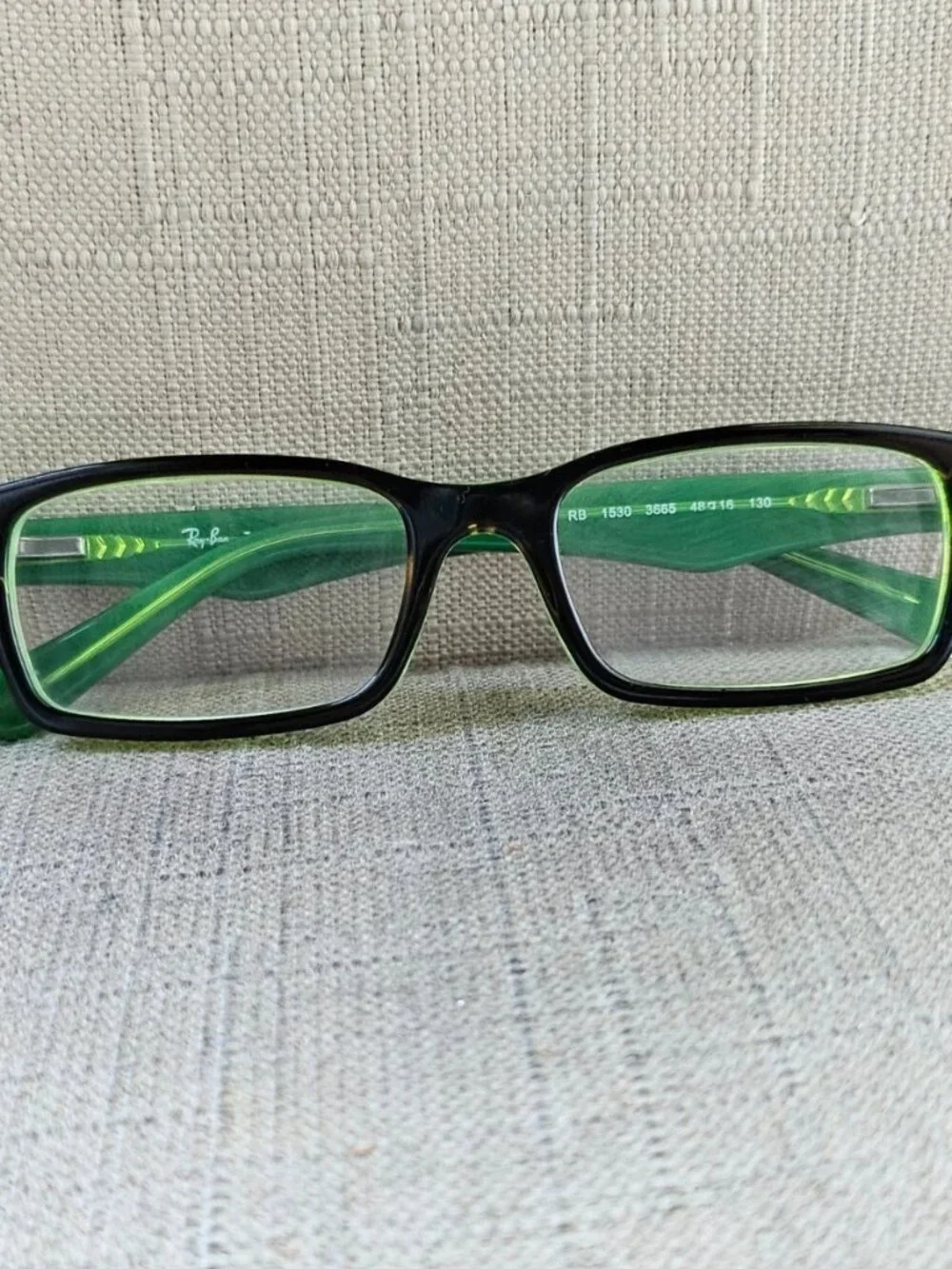 Ray-Ban Youth Eyeglasses Frame RB1530 3665 Black/Green Eyewear Glasses only